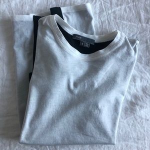 Vince black and white crew t-shirt